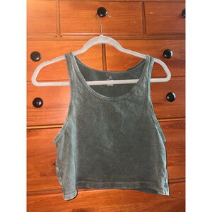Aerie Green Cropped Tank